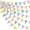 Macaron, variant on 46Ft Pastel Party Decorations Macaron Burlap Banner Triangle Pennant Flag Macaron Linen Bunting Garland Streamers for Vintage Pastel Birthday Wedding Baby Shower Easter Spring Party Decorations