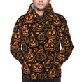 thumbnail image 4 of Hoodies for Men - halloween pumpkin design Long Sleeve Comfrt Men'S Fashion Hoodies & Sweatshirts, Sweatshirts for Men Hoodies Pullover Clothing Clothes with Pouch, 4 of 7