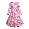 thumbnail image 6 of WEAIXIMIUNG Girls Dresses Size 10-12 Fancy Printed Party Dress for Kids and Girls L, 6 of 6