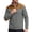Grey, variant on Sweatshirt Mens Zip Neck Velour With Vertical Piping Knitwear Style Long Sleeve Indoor Tops