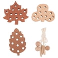 thumbnail image 1 of Threading Leaves Toys Set, Exquisite Craftsmanship Threading Game Toys Kit Anti Swallowing Educational No Paint  For Home, 1 of 8