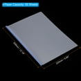 thumbnail image 2 of Uxcell Clear Report Covers with Sliding Bars, 10 Pcs 8mm Slide-Grip Resume Covers 50 Sheets Capacity, Blue, 2 of 6