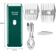 thumbnail image 2 of Pet Grooming Kit Low Noise Shaver Portable Electric USB Rechargeable Cordless Trimmer for Dogs,Cats and Other Pets,Widely Used by Pet,Green, 2 of 9