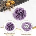thumbnail image 3 of Silk Satin Flower Brooch Pin, Large Peony Floral Lapel Pin, 3 of 5