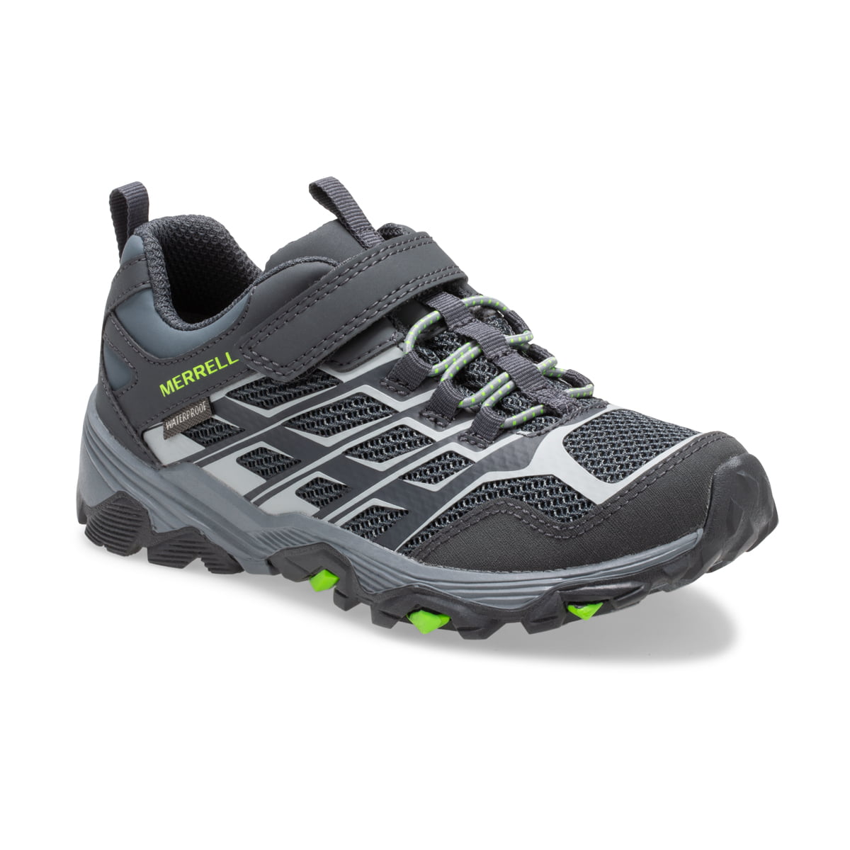 Merrell Boys MOAB FST Low A/C Waterproof Walking Shoes Black Sports Outdoors 