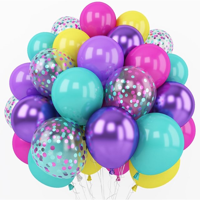 Yanonmyfd Guirnalda de Globos Kit de Arco,50 Piezas Kit de Globos de Fiesta de 18 Pulgadas para Bodas,Fiestas de Cumpleaños,Decoración de Fiestas Navideñas(Azul),Mezclados-4-60pcs