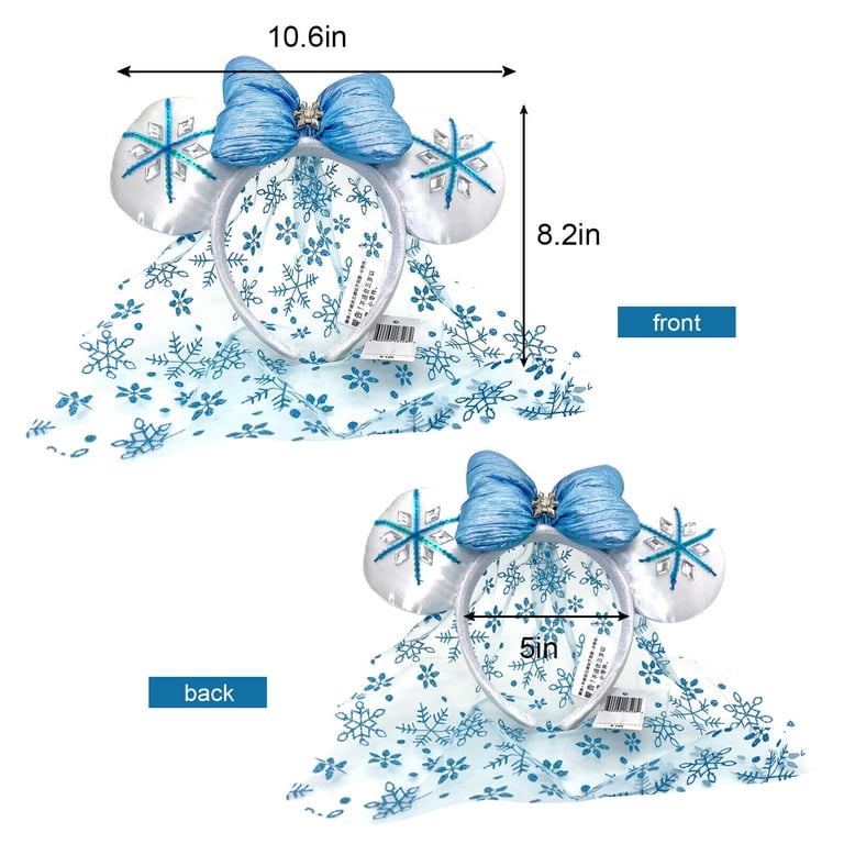 NEW Fashion Elsa Princess Headband, Blue Bow Diamond Crystal  display picture 3