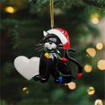 thumbnail image 4 of Árbol de Navidad Lindo Gato de Dibujos Animados Colgante Decoraciones Adornos para Árbol de Navidad Decoraciones Navideñas Decoración Interior para el Hogar y el Automóvil, 4 of 4
