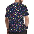 thumbnail image 2 of Wukai Colored Balloons Print Men's Short-Sleeved Mesh T-Shirt,Quick-Dry Short Sleeve Workout T-Shirt-6X-Large, 2 of 8