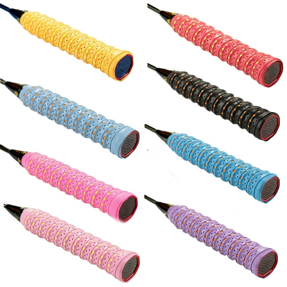 Cheers.US Racket Grip Absorbent Grip and Perforated Super Anti-Slip,Suitable for Tennis, Badminton, Squash, Racket, and Also for Fishing rods, Bicycle Handles, Motorcycle Handles