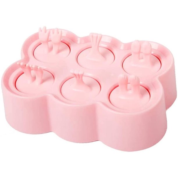 Molde para helado de 6 rejillas YONGSHENG para niños estilo de dibujos animados sin BPA