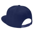 thumbnail image 3 of Classic Snapback Hat Cap Hip Hop Style Flat Bill Blank Solid Color Adjustable Size Navy, 3 of 5