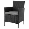 thumbnail image 3 of Manhattan Comfort Imperia 3-Piece Rattan Patio Conversation Set in Gray, 3 of 5