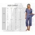 thumbnail image 7 of MINTREUS Pajama Sets for Women Notch Knit Top and Capri Pants Pjs Soft Lounge Sets, 2 Piece, Sizes M-3X, 7 of 7