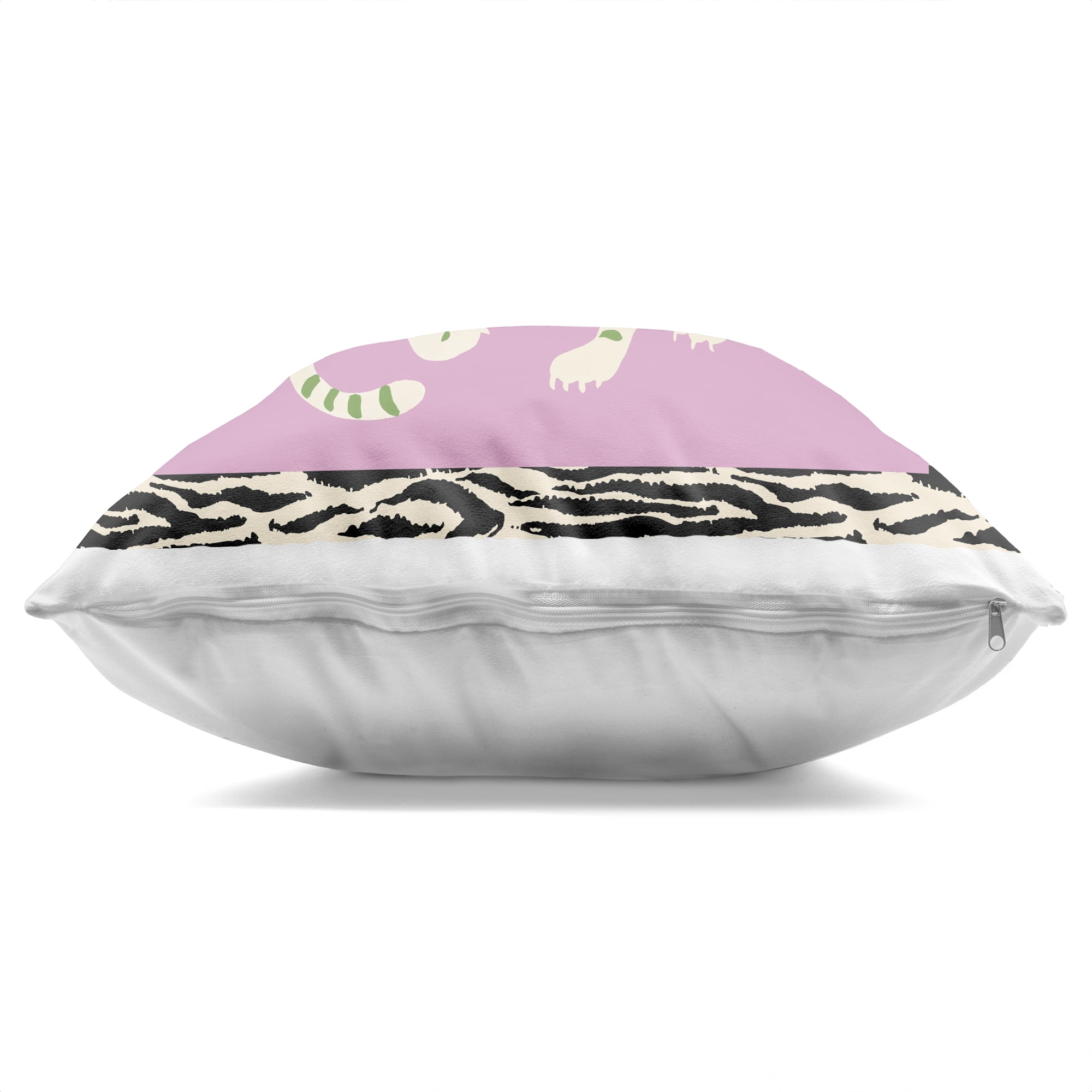 Stupell Industries Purple & Green Twin Tigers Decorative Printed Throw Pillow, design by Karolina Sato, 18 x 7 x 18