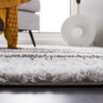 thumbnail image 4 of SAFAVIEH Berber Verna Abstract Shag Area Rug, 4'5" x 6'5", Light Grey/Grey, 4 of 8