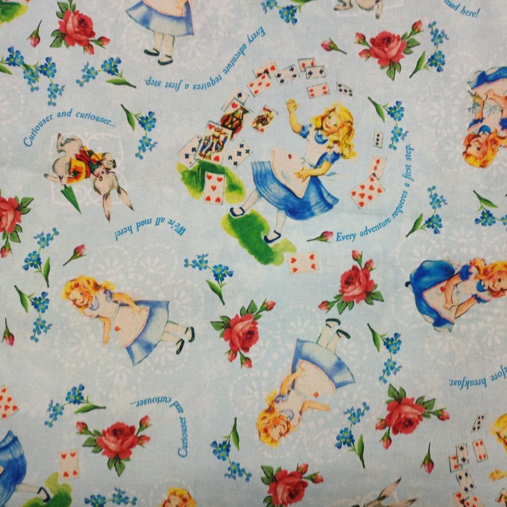 Alice in Wonderland Cotton Fabric