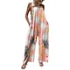 thumbnail image 2 of Gibobby Mono Corto Informal Mono de verano para mujer Pantalones casuales estampados Mono estampado Pantalones de pierna ancha Mono de playa de vacaciones(Rosa， XL), 2 of 5