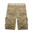 thumbnail image 4 of SDNall Men Casual Solid Fashion Zipper Button Pockets Cropped Cargo Shorts, 4 of 9