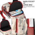thumbnail image 4 of Sling Backpack,Beige Christmas Tree Pattern Crossbody Bag with Water Bottle Holder,Waterproof Sling Bag for Men/Women with Chest Phone Holder for Hiking,Travel, 4 of 6