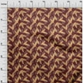 thumbnail image 3 of oneOone Georgette Viscose Red Fabric Leaves Sewing Craft Projects Fabric Prints By Yard 42 Inch Wide-aA, 3 of 5