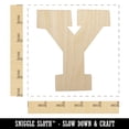 thumbnail image 2 of Letter Y Uppercase Fun Bold Font Wood Shape Unfinished Piece Cutout Craft DIY Projects - 4.70 Inch Size - 1/4 Inch Thick, 2 of 7