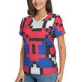thumbnail image 2 of Spider-Man T-Shirt à Manches Courtes Col en V pour Femmes, 2 of 7