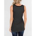 thumbnail image 3 of Chaleco de mujer estilo suelto cuello redondo sin mangas estampado de leopardo Tops casuales de verano para la vida diaria, 3 of 5