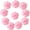 pink, variant on 12 Pcs White Paper Pom Poms Decorations 15cm - Tissue Paper Flower Balls for Wedding Parties, Bridal Showers, Birthday Parties, Baby Showers & Holiday Backdrop Decor