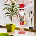 thumbnail image 4 of Gymnture Hawaiian Themed Wood Nutcracker Christmas Nutcracker Summer Nutcracker Crafts Home Decor, 4 of 11