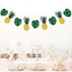 thumbnail image 2 of unbranded Para Fiestas Hawaii Con Banner Y Guirnalda De Hojas Tropicales, 2 of 7