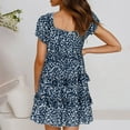 thumbnail image 4 of fvwitlyh Flapper Dress Women's Casual Skirt Boho Mexican Peasant Dresse Plus Size XXL Dress, 4 of 5