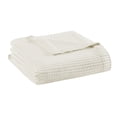thumbnail image 5 of JERFIT King Size Cotton Blanket, Ultra Soft & Breathable Waffle Weave Throw, All Season Lightweight Bedding Blanket for Couch, Machine Washable, OEKO-TEX Certified, Ivory, 5 of 6