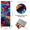 thumbnail image 4 of Graffiti Yoga Mat Towel with Storage Bag - 72.8"x26.8" for Yoga, Pilates, Fitness - Includes Yoga Blanket and Towel, 4 of 6