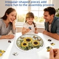 thumbnail image 3 of 83pc Acrylic Jigsaw Puzzle Suncatcher – 7.4in Sun Catcher Puzzle for Windows Hanging, Home & Garden Gift #006, 3 of 7