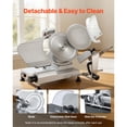 thumbnail image 6 of KFFKFF Commercial Electric Meat Slicer, 320W Food Slicer with 12" Carbon Steel Blade, Integrated Sharpener & Adjustable Thickness Range 0-0.6" for Frozen Meat, Ham, Bread, and Steak, UL Certified, 6 of 9