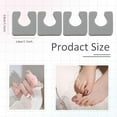 thumbnail image 2 of Separadores de dedos Tewloss, 600 unidades, para mujer, pedicura, color gris, 2 of 6
