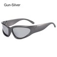thumbnail image 1 of Gafas de sol Y2K para ciclismo, lentes de sol deportivas ovaladas futuristas, a la moda, Retro, Punk qiuyongming unisex, 1 of 2