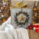 thumbnail image 4 of Seyotauo Christmas Linen Pillow Cover 18x18 inch with Imitation Embroidery Festive Patterns Cover for Farmhouse Bedroom Sofa Home Decor,Flax Craft for Christmas Pillow Cover,Hidden Zipper Easy to Use, 4 of 6
