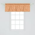 thumbnail image 2 of Ambesonne Peach Window Valance, Ripe and Fruits, 54" X 18", Dark Peach and White, 2 of 3
