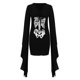 thumbnail image 4 of Vestido para mujer, disfraz de irregularidad con mangas de mariposa, bruja, fiesta de carnaval de Halloween, 4 of 5