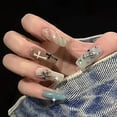 thumbnail image 1 of Punk style cross shining European and American style sweet and cool long manicure piece detachable wearable armor, 1 of 3