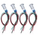 thumbnail image 4 of Luz De Señal LED, Indicadores De Botones De Luz Indicadora A Prueba De Agua, 4 Juegos De Componentes De Control Industrial Para Modificación De Automóviles Para Equipos ANGGREK Otros, 4 of 8