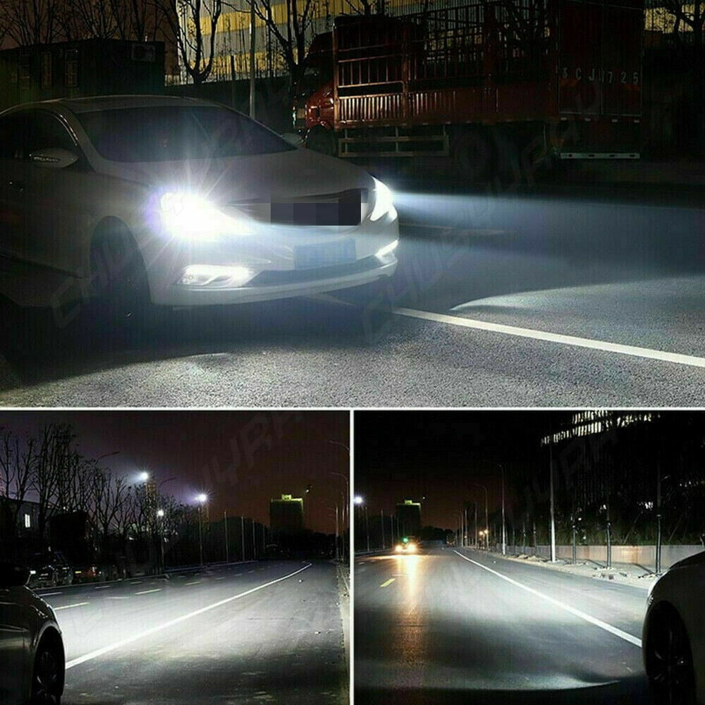 Fit Hyundai Santa Fe 2013-2016 LED Headlights High Low Beam Fog Lamp Bulbs Kit 6000K Canbus Ready