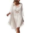 thumbnail image 2 of Brilliant Beach Cover up Womens Bathing Suit Bikini Swimsuit Crochet Loose Dress Sleeveless Swim Tops, 2 of 8