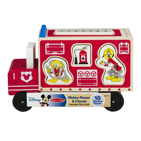 - Disney Baby Mickey Mouse & Friends Wooden Fire Truck, 10.0 PIECE(S)