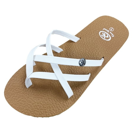 

Hi Footwear Hi Girls Strappy Slipper H2791wht12