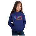 thumbnail image 3 of LUOGENLI Girls Hoodies Size 10-12 Cute Kids Boys Girls Autumn Winter School Season Fourth Grade Letter Printed Long Sleeve Hoodie Warm and Comfortable Tops Children's Clothing Navy 5-6 Years, 3 of 4