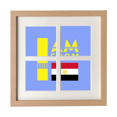 thumbnail image 1 of Je Suis de l'Egypte Art Déco Mode Cadre Mur Table Affichage 4 Ouvertures Image, 1 of 3