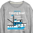 thumbnail image 3 of Instant Message - Transportation - Parts Of A Fishing Boat - Toddler & Youth Long Sleeve Graphic T-Shirt, 3 of 6